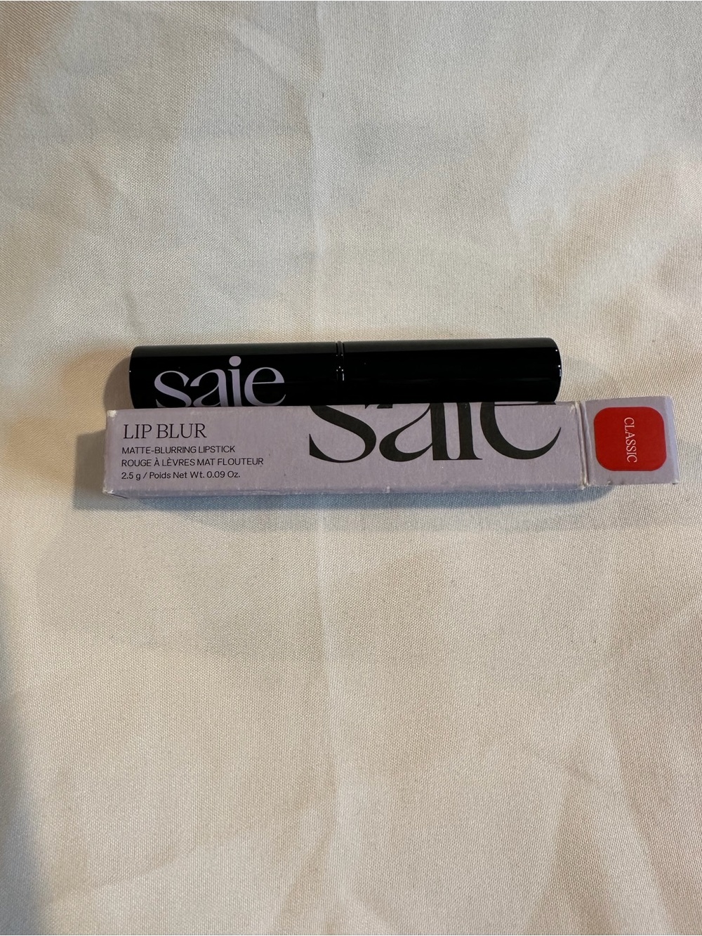Saie Lip Blur Matte-Blurring Lipstick - Classic Red